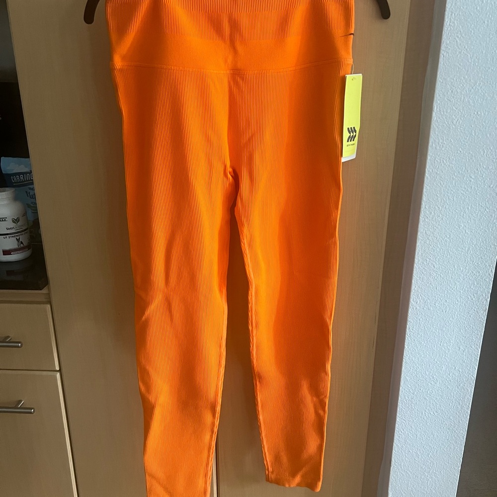 NWT All in Motion Neon orange leggings